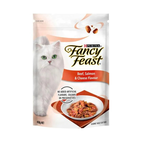 Fancy Feast Dry Cat Food Beef Salmon Cheese | 450g Main image