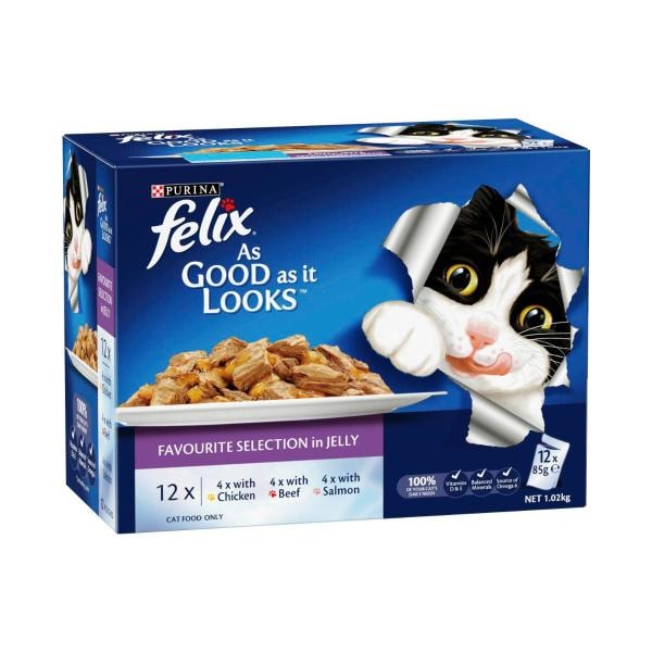 Purina Felix As Good As It Looks Favourite Selection Cat Food | 12 pack Main image