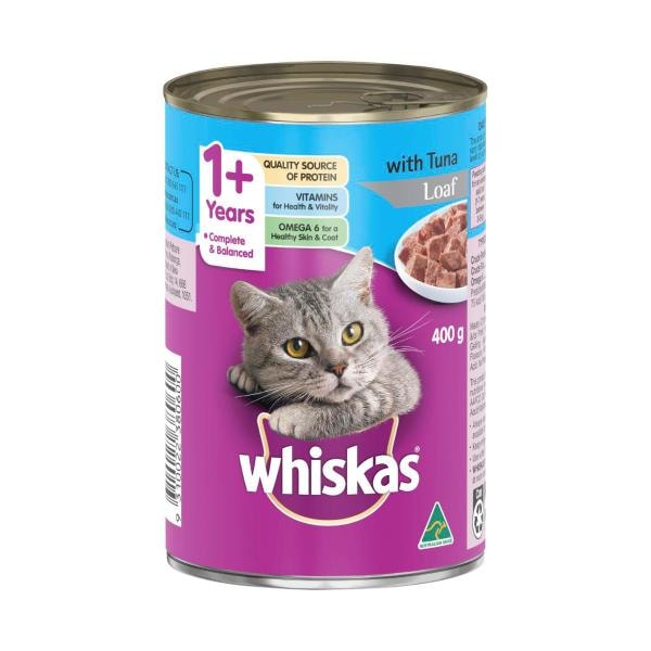 Whiskas 1+ Years Wet Cat Food Tuna Can | 400g