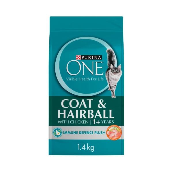 Purina One Adult Dry Cat Food Hairball Chicken | 1.4kg Main image