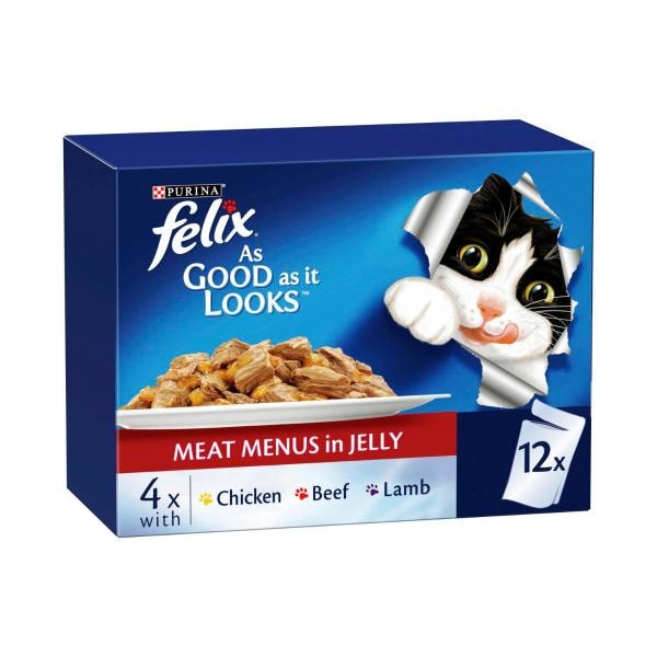 Purina Felix As Good As It Looks Meat Menu Cat Food | 12 pack