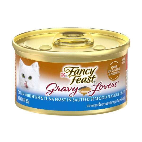 Fancy Feast Gravy Lovers With Ocean Whitefish Tuna Cat Food | 85g Main image