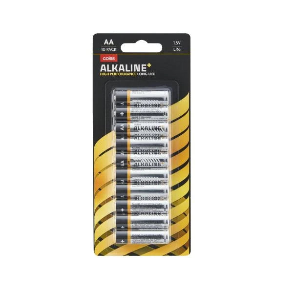 Coles Alkaline+ AA | 10 pack Main image