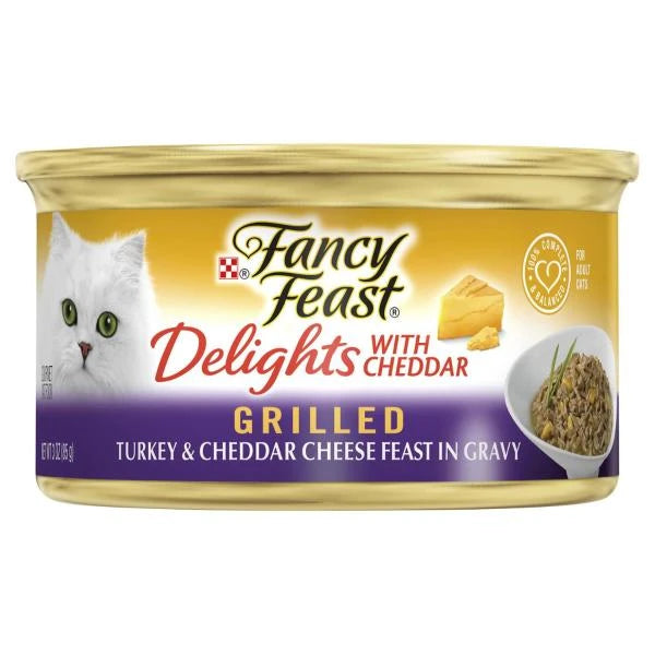 Fancy Feast Creamy Delights With Grilled Turkey & Cheddar Cheese In Gravy Cat Food | 85g