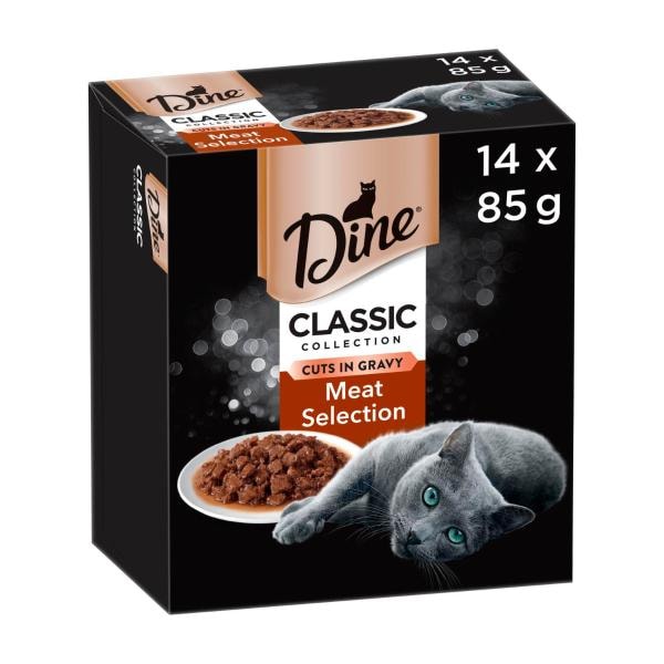 Dine Daily Cat Food Meat Selection 14x85g | 14 pack
