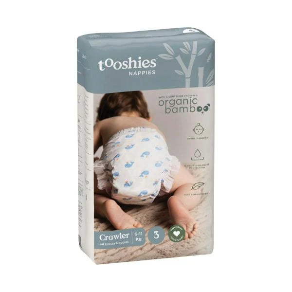 Tooshies Eco Nappies Size 3 Crawler | 44 Pack Main image