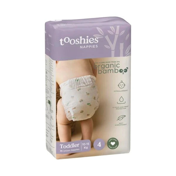 Tooshies Eco Nappies Size 4 Toddler | 36 Pack