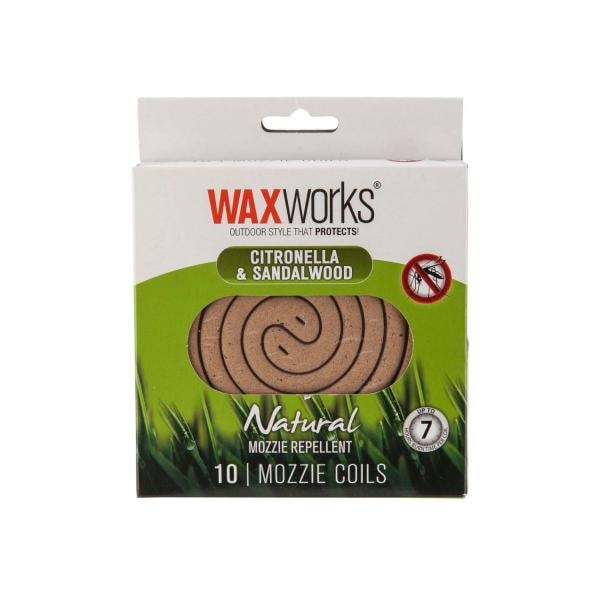Waxworks Citronella & Sandalwood Mozzie Repellent Coils | 10 pack Main image