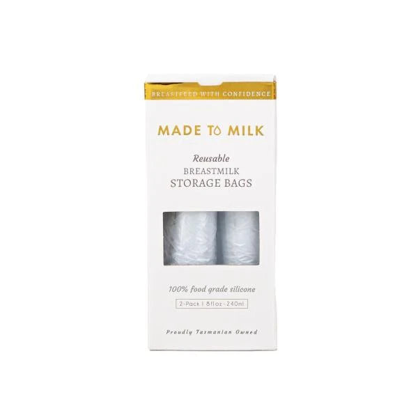 Made To Milk Reusable Breastmilk Storage Bags Blue | 2 pack Main image