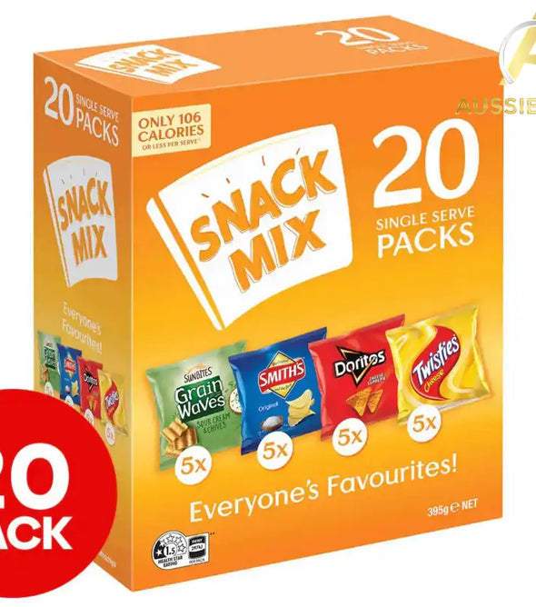 Smith's Snack Mix Box Chips Assorted 395g 20pk - Aussibazaar